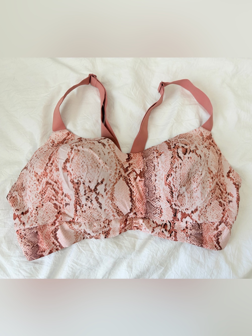 Victoria's Secret Pink Snake-Print Wireless Bra